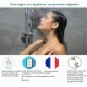 Manomètre pression d'eau 0-8 bar — Radial (raccord inférieur)