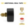 Manomètre filtre piscine 0-3 bar — 1/4" BSP Axial (raccord arrière)