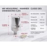 Kit anti coup de bélier 1/2" 15x21 mâle — inox 304 et laiton