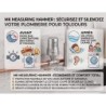 Kit anti coup de bélier 1/2" 15x21 mâle — inox 304 et laiton