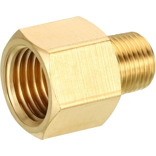 Lot de 2 adaptateurs laiton 1/4" NPT femelle vers 1/8" NPT mâle
